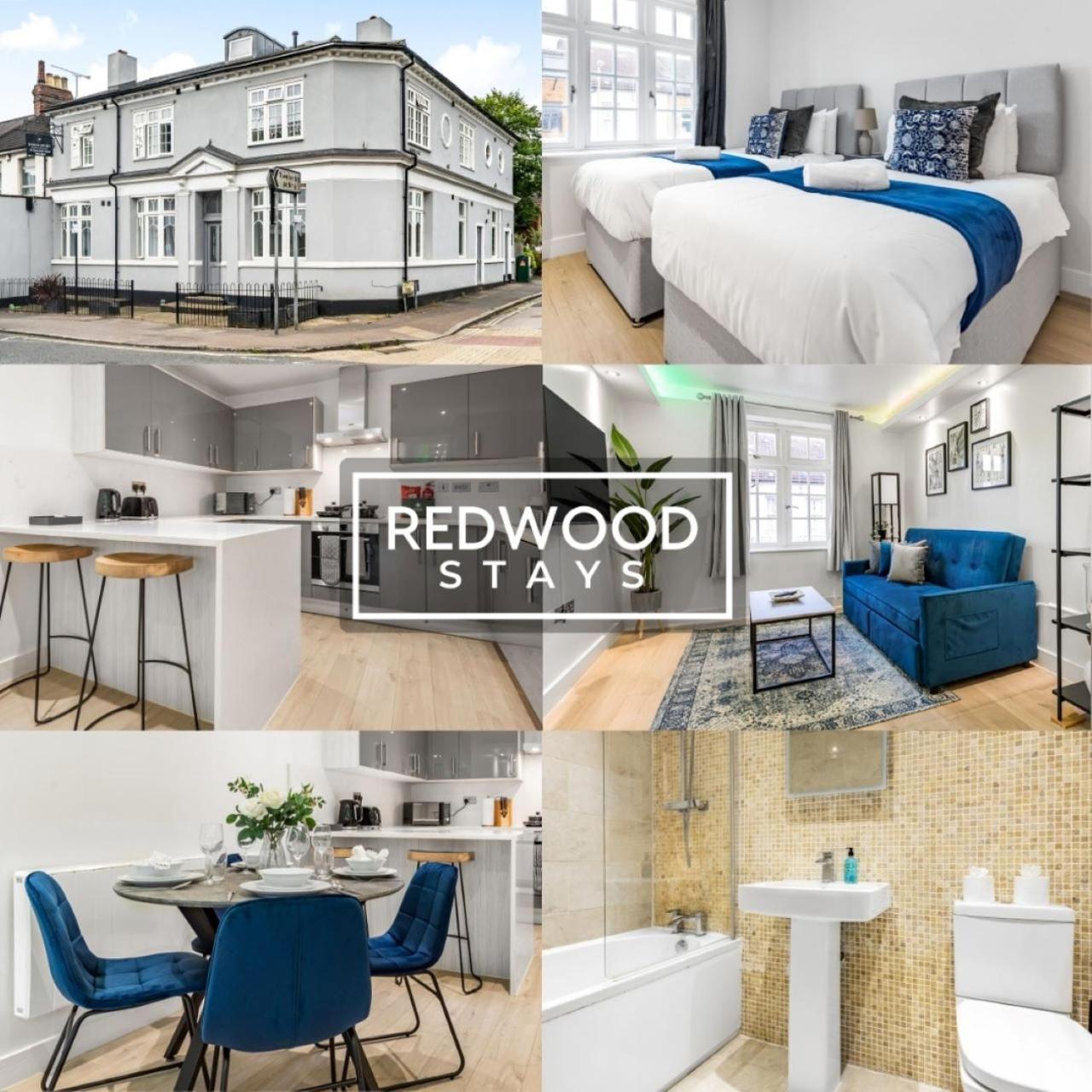 1 Bed 1 Bath Town Center Apartments For Corporates & Contractors, Wifi, Netflix And Parking On Selected Units By Redwood Stays Aldershot Luaran gambar