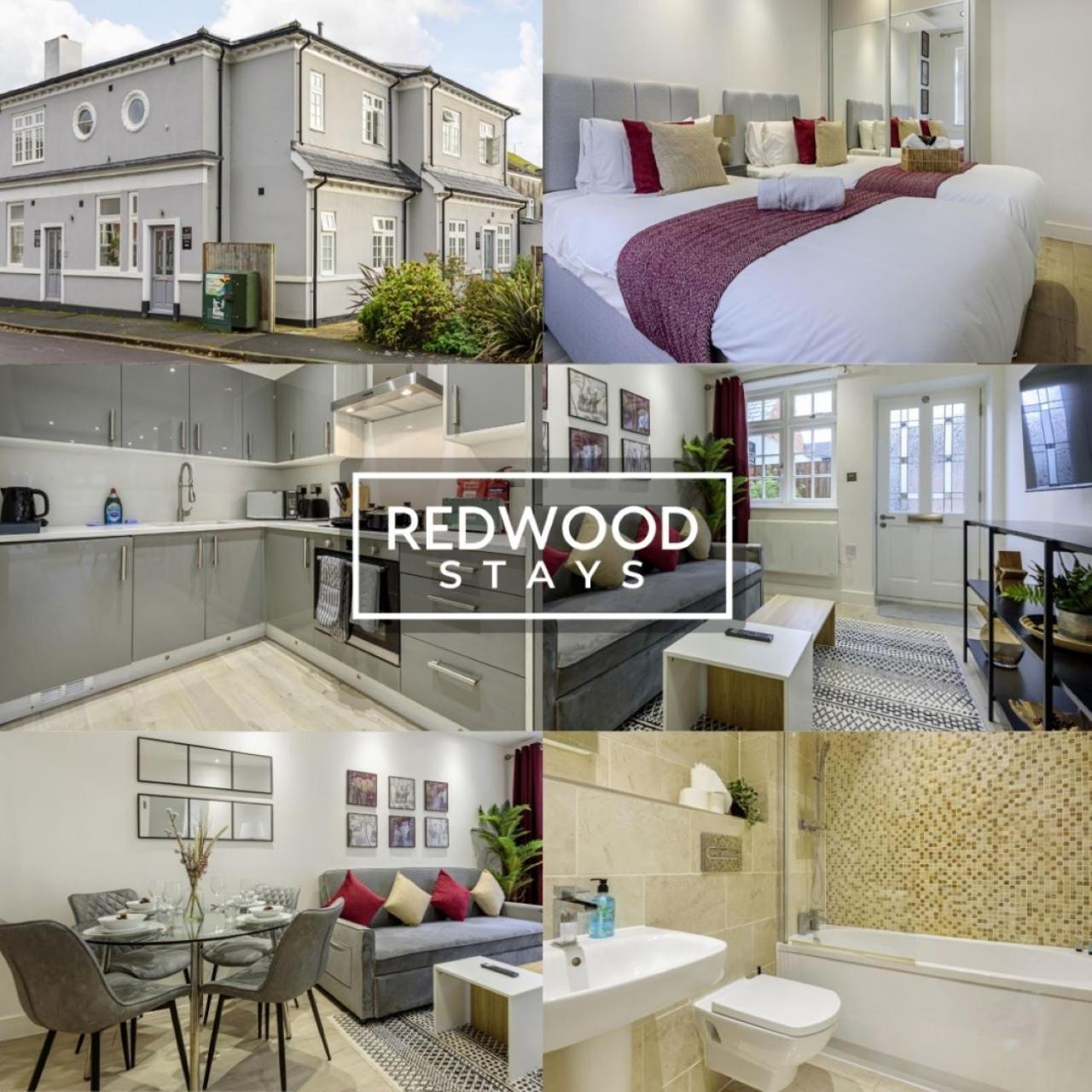 1 Bed 1 Bath Town Center Apartments For Corporates & Contractors, Wifi, Netflix And Parking On Selected Units By Redwood Stays Aldershot Luaran gambar