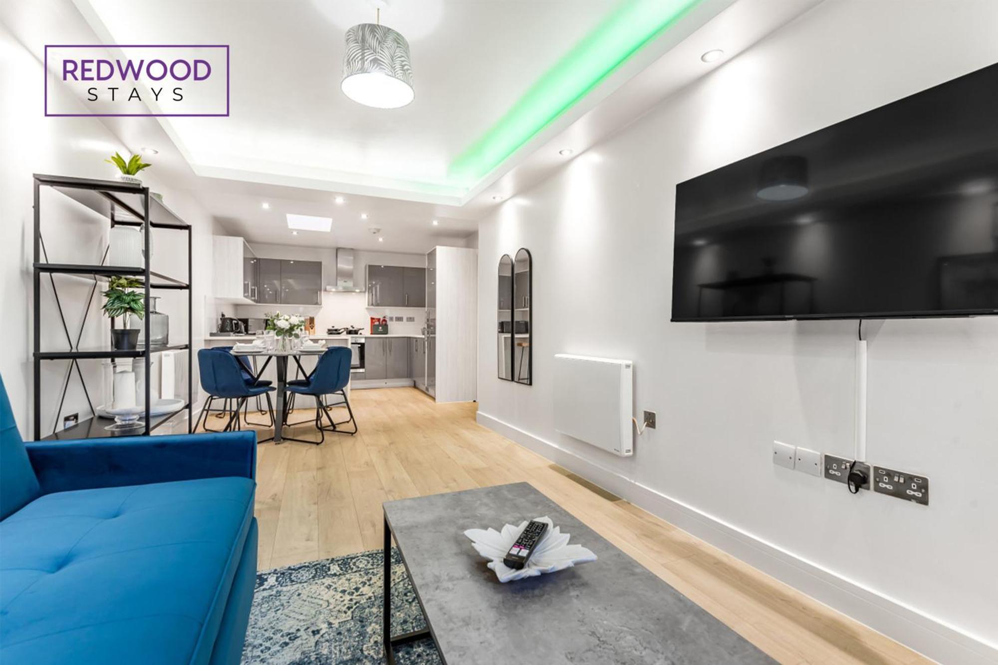 1 Bed 1 Bath Town Center Apartments For Corporates & Contractors, Wifi, Netflix And Parking On Selected Units By Redwood Stays Aldershot Luaran gambar