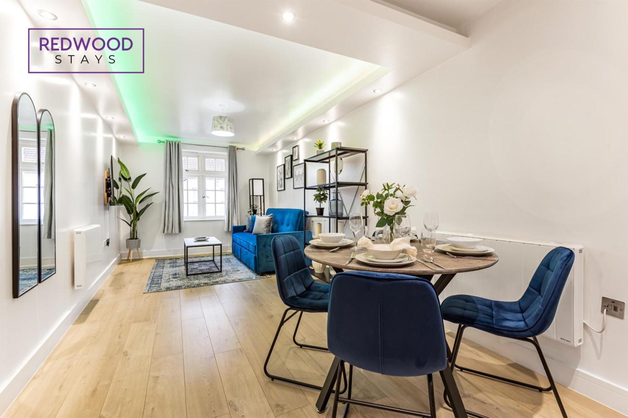 1 Bed 1 Bath Town Center Apartments For Corporates & Contractors, Wifi, Netflix And Parking On Selected Units By Redwood Stays Aldershot Luaran gambar