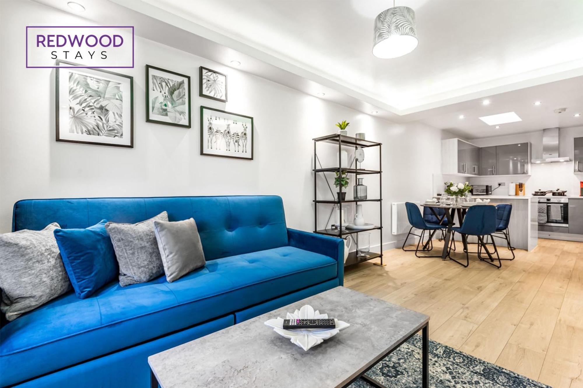 1 Bed 1 Bath Town Center Apartments For Corporates & Contractors, Wifi, Netflix And Parking On Selected Units By Redwood Stays Aldershot Luaran gambar