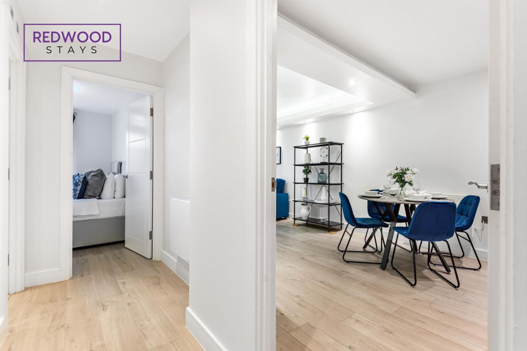 1 Bed 1 Bath Town Center Apartments For Corporates & Contractors, Wifi, Netflix And Parking On Selected Units By Redwood Stays Aldershot Luaran gambar