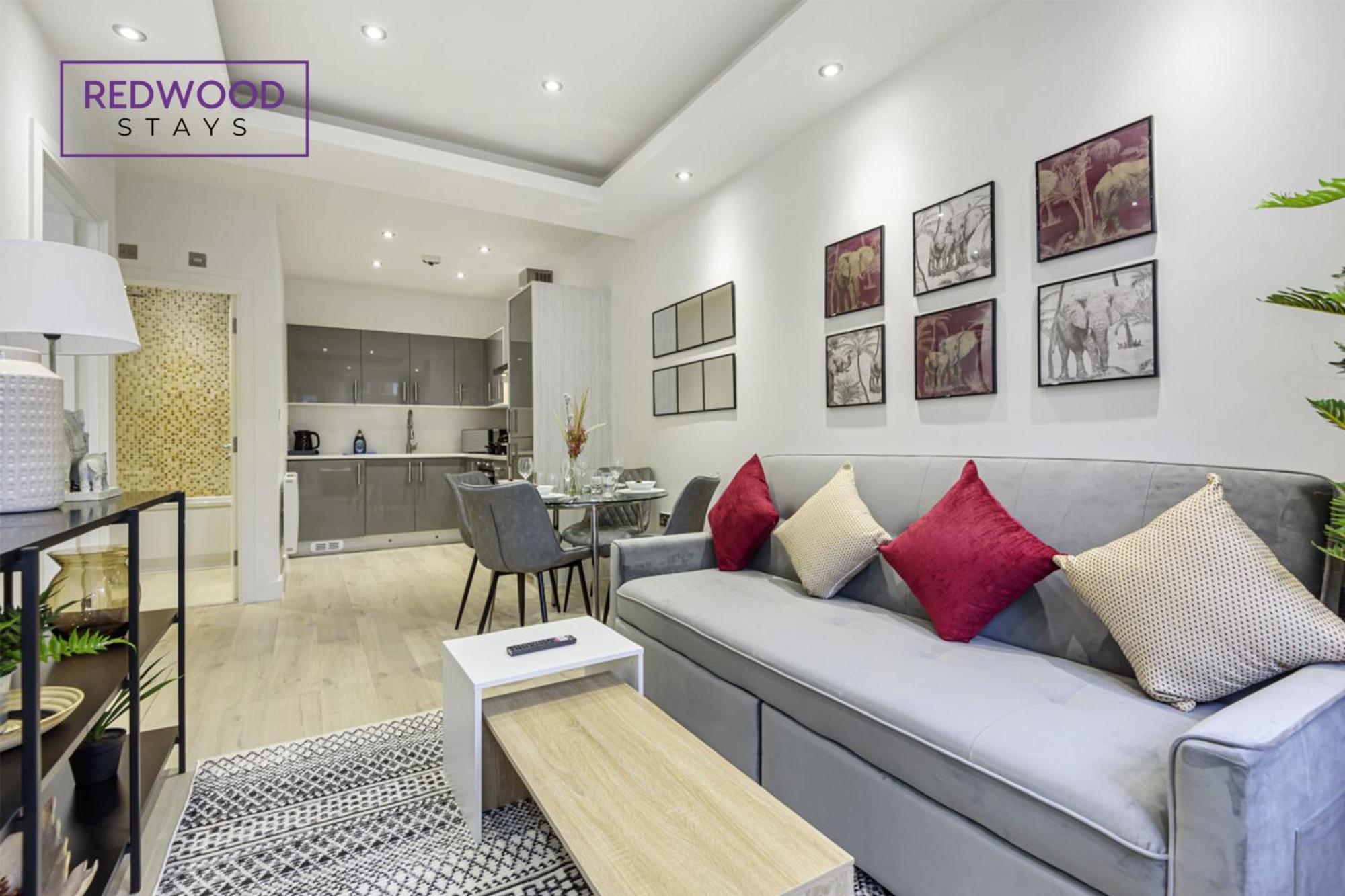 1 Bed 1 Bath Town Center Apartments For Corporates & Contractors, Wifi, Netflix And Parking On Selected Units By Redwood Stays Aldershot Luaran gambar
