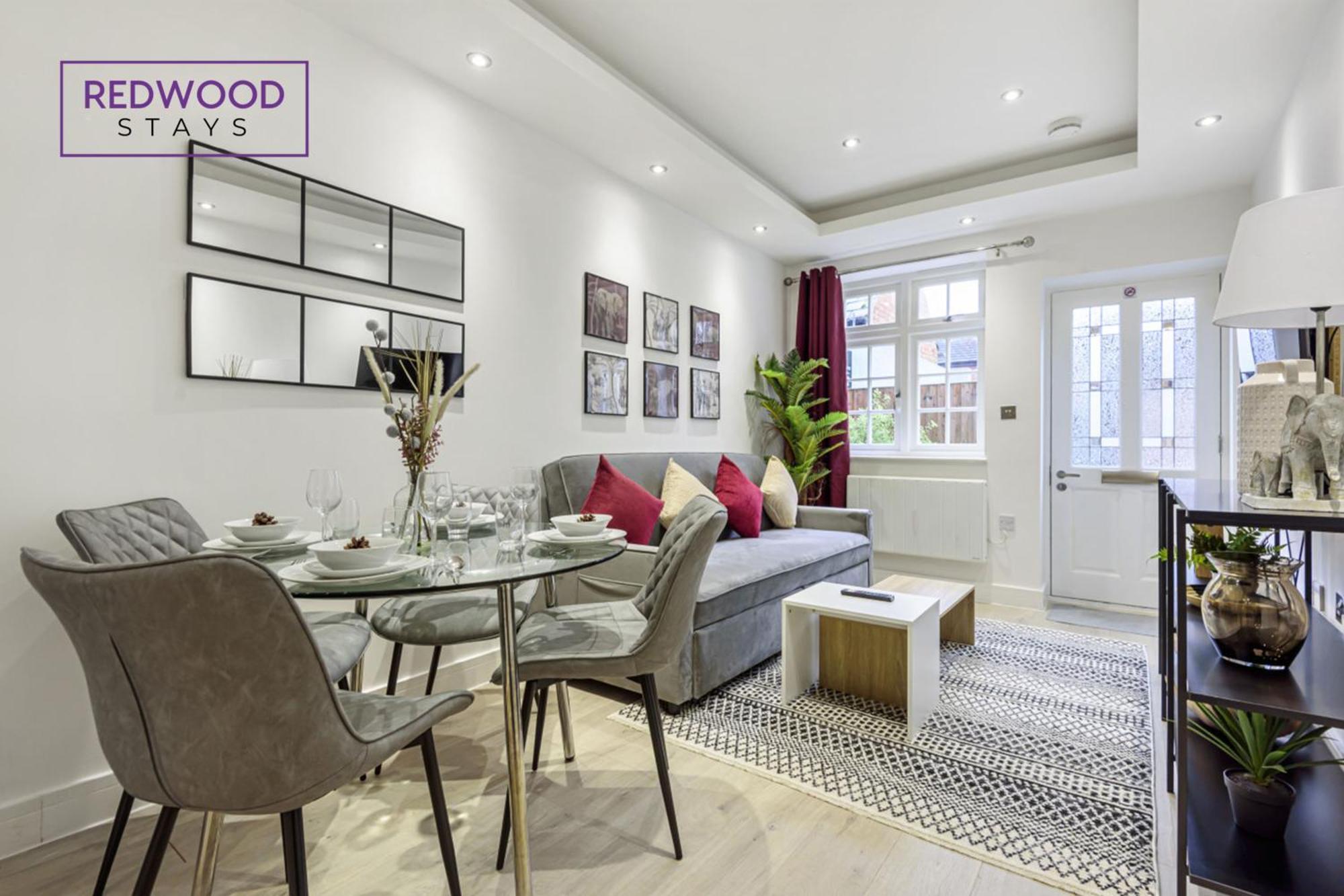 1 Bed 1 Bath Town Center Apartments For Corporates & Contractors, Wifi, Netflix And Parking On Selected Units By Redwood Stays Aldershot Luaran gambar