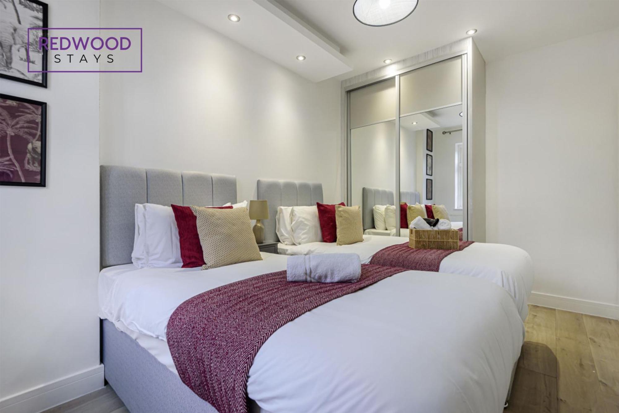 1 Bed 1 Bath Town Center Apartments For Corporates & Contractors, Wifi, Netflix And Parking On Selected Units By Redwood Stays Aldershot Luaran gambar