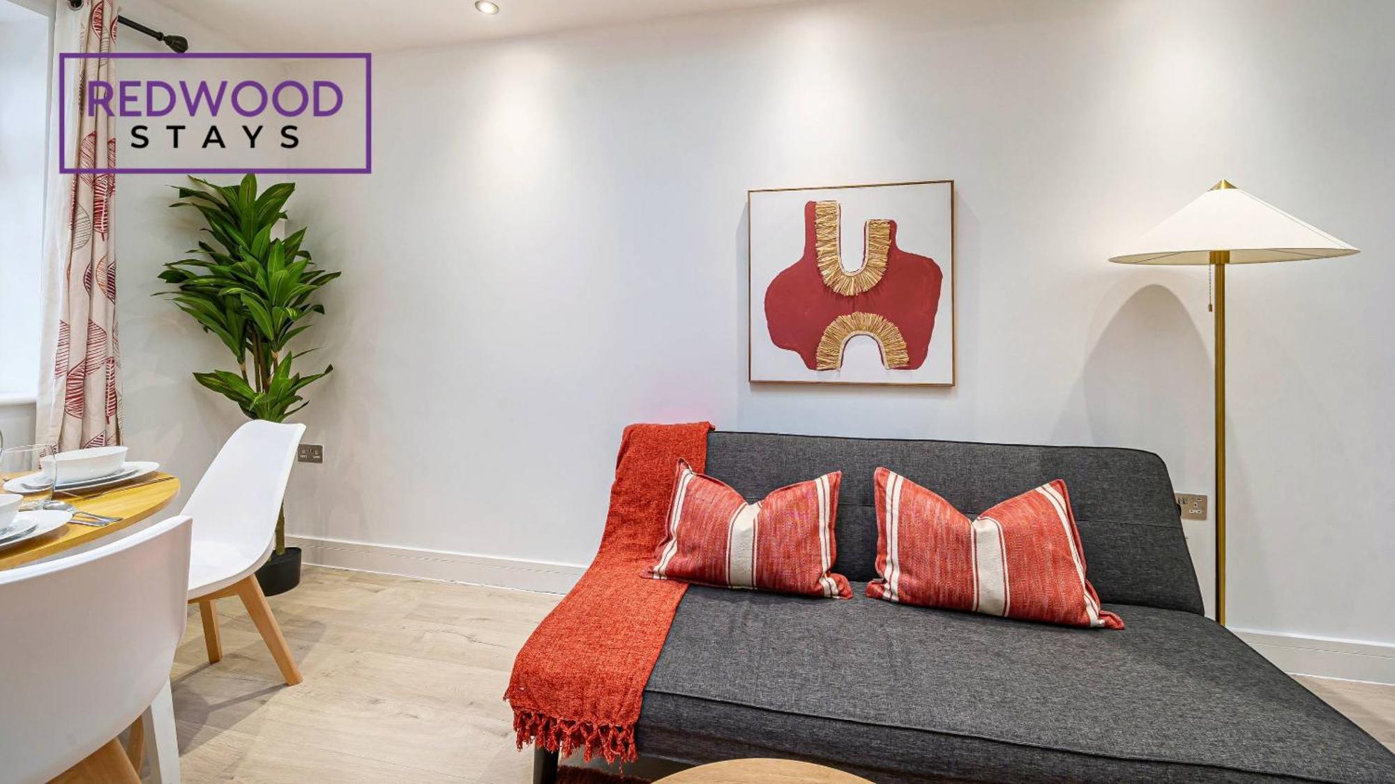 1 Bed 1 Bath Town Center Apartments For Corporates & Contractors, Wifi, Netflix And Parking On Selected Units By Redwood Stays Aldershot Luaran gambar