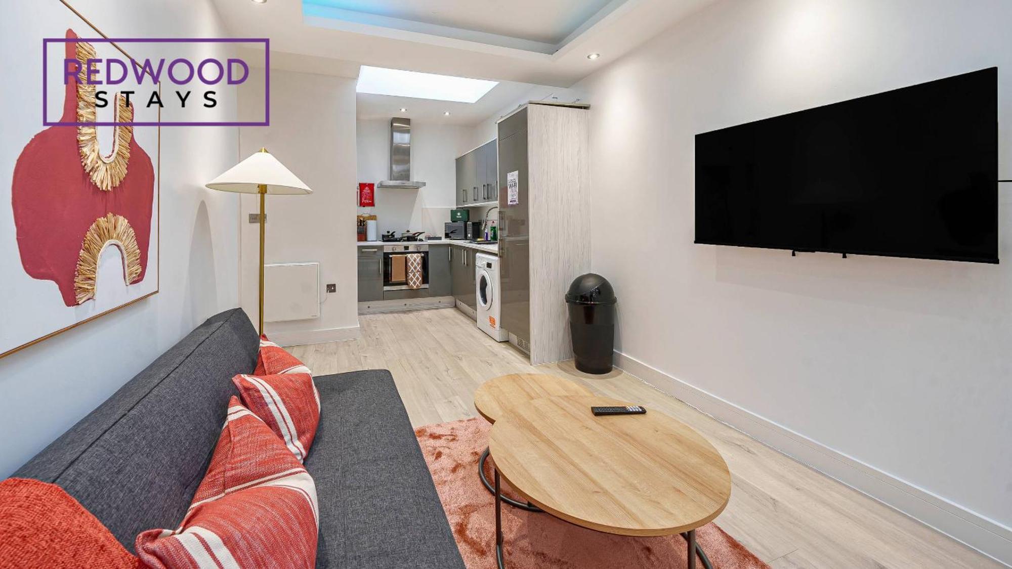 1 Bed 1 Bath Town Center Apartments For Corporates & Contractors, Wifi, Netflix And Parking On Selected Units By Redwood Stays Aldershot Luaran gambar
