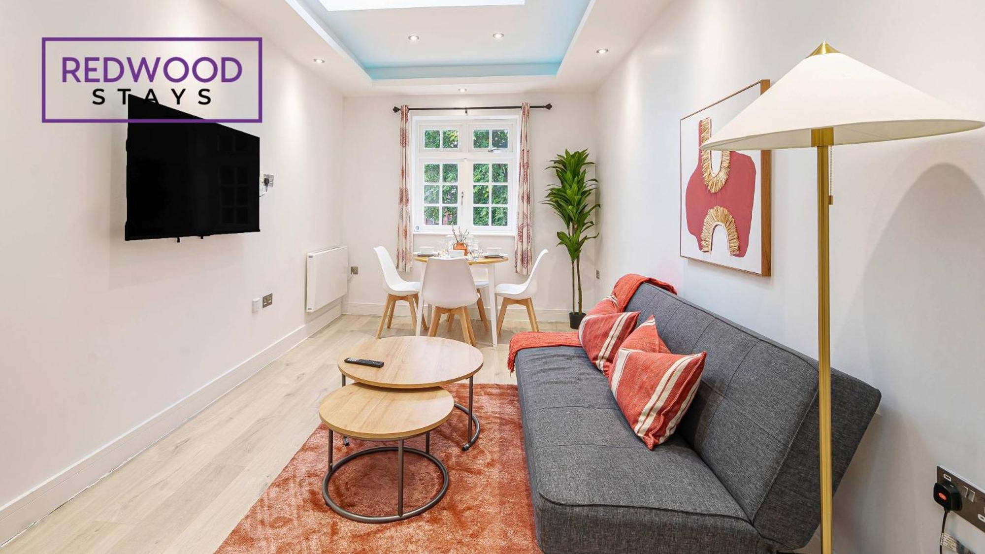 1 Bed 1 Bath Town Center Apartments For Corporates & Contractors, Wifi, Netflix And Parking On Selected Units By Redwood Stays Aldershot Luaran gambar